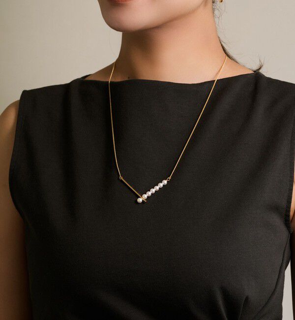 TOMORROWLAND GOODS「【別注】januka NEW V パールネックレス」|ネックレス|