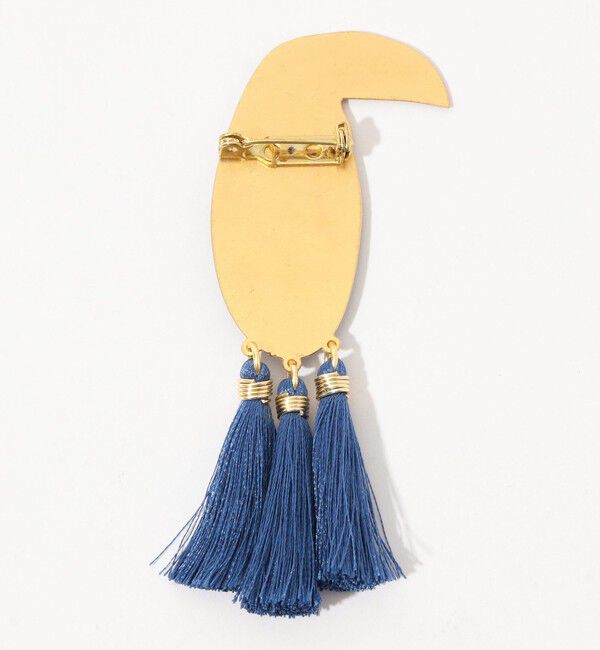 TOMORROWLAND GOODS「MERCEDES SALAZAR BIRD GOLDEN BLUE ブローチ」|ブローチ・コサージュ|