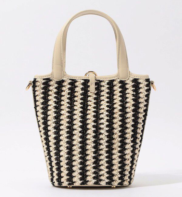 TOMORROWLAND GOODS「ATELIER TOMORROW LOTUS STRIPE ハンドバッグ　」|かごバッグ|