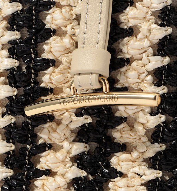 TOMORROWLAND GOODS「ATELIER TOMORROW LOTUS STRIPE ハンドバッグ　」|かごバッグ|