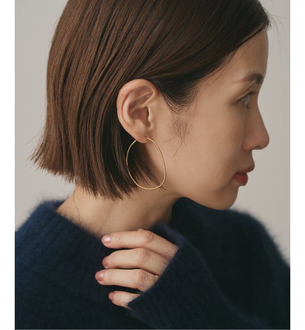 IENA「BAR Jewellery/バージュエリー TWISTED CONTOUR PIERCE ピアス(両耳)」|ピアス|