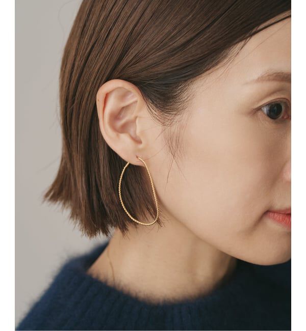 IENA「BAR Jewellery/バージュエリー TWISTED CONTOUR PIERCE ピアス(両耳)」|ピアス|