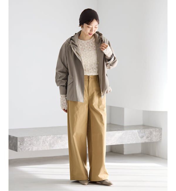 IENA「《一部カラーWEB限定/追加3》Flowerストレッチレースプルオーバー」|Tシャツ・カットソー|