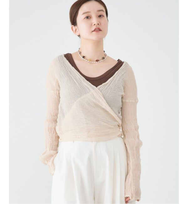 IENA「LES ATELIERS FRANCAIS DE CONFECTION Cache Coeur PE26JPCACHE」|シャツ・ブラウス|