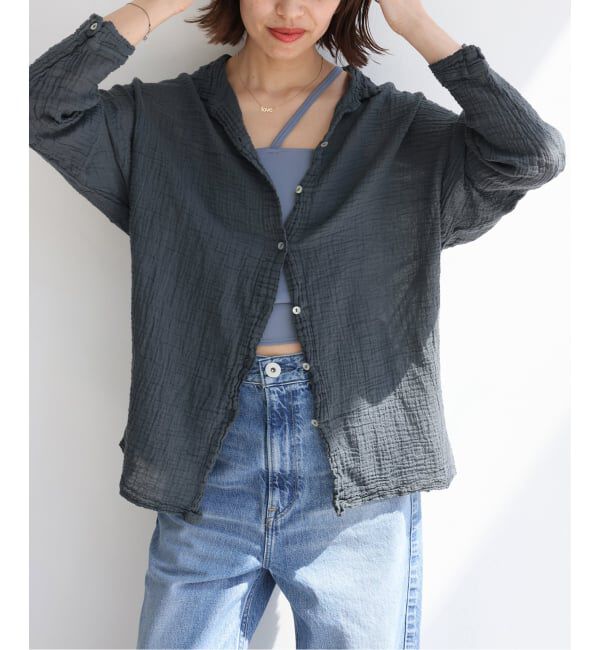 IENA「LES ATELIERS FRANCAIS DE CONFECTION Blouse Desert PE26BLDESERTGDC」|シャツ・ブラウス|