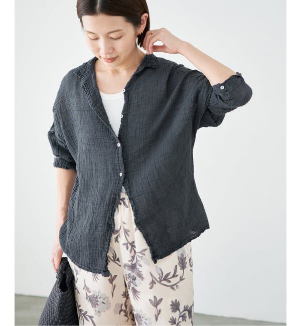 IENA「LES ATELIERS FRANCAIS DE CONFECTION Blouse Desert PE26BLDESERTGDC」|シャツ・ブラウス|