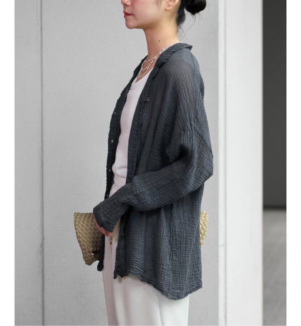 IENA「LES ATELIERS FRANCAIS DE CONFECTION Blouse Desert PE26BLDESERTGDC」|シャツ・ブラウス|