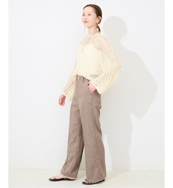 SLOBE IENA「Wrangler/ラングラー SLOBE別注 ワイドランチャー」|スラックス|