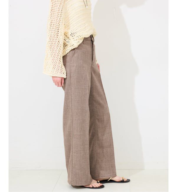 SLOBE IENA「Wrangler/ラングラー SLOBE別注 ワイドランチャー」|スラックス|