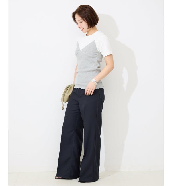SLOBE IENA「Wrangler/ラングラー SLOBE別注 ワイドランチャー」|スラックス|