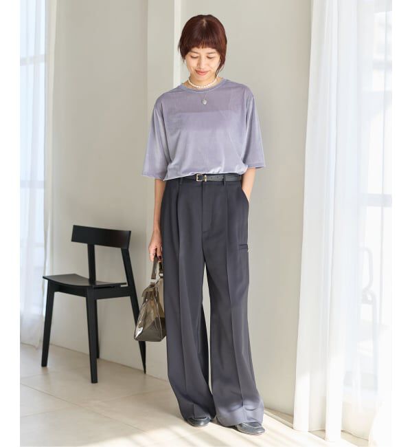 IENA「シアーベロアTシャツ」|Tシャツ・カットソー|