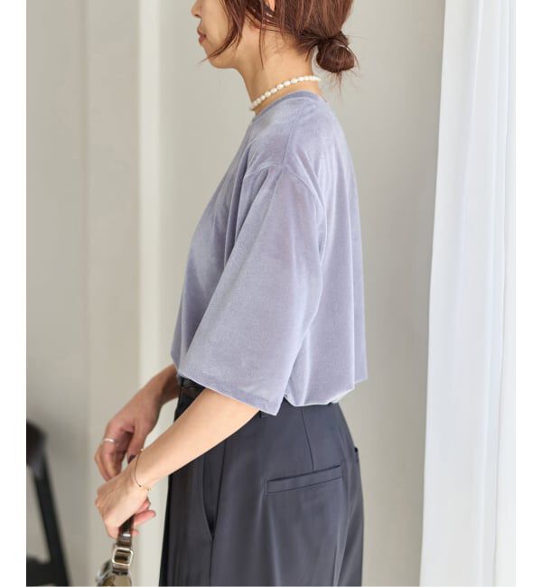 IENA「シアーベロアTシャツ」|Tシャツ・カットソー|