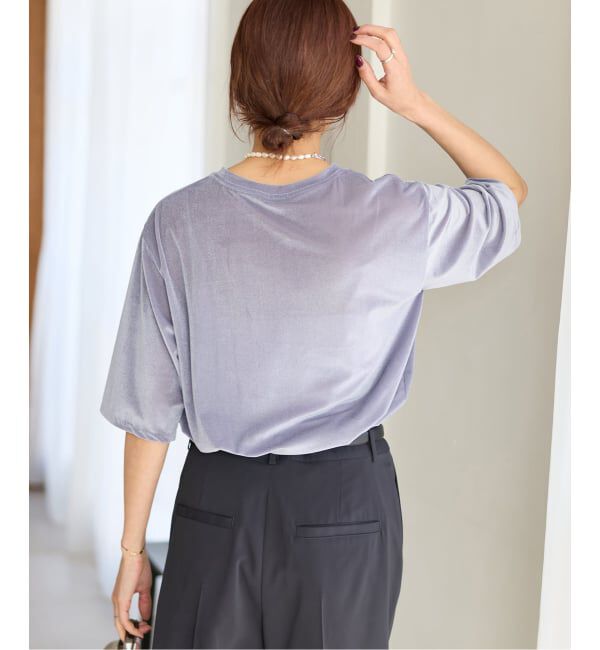 IENA「シアーベロアTシャツ」|Tシャツ・カットソー|
