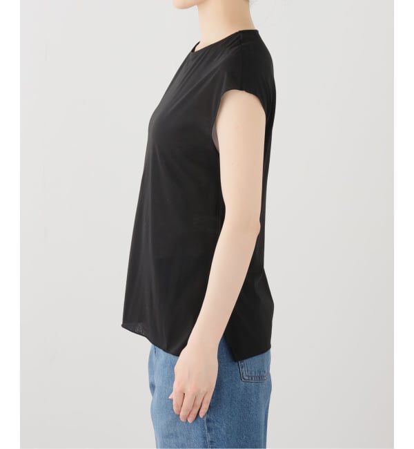 IENA「GGG/ジージージー Side Slit French Sleeve T Tシャツ 02-01-1852」|Tシャツ・カットソー|