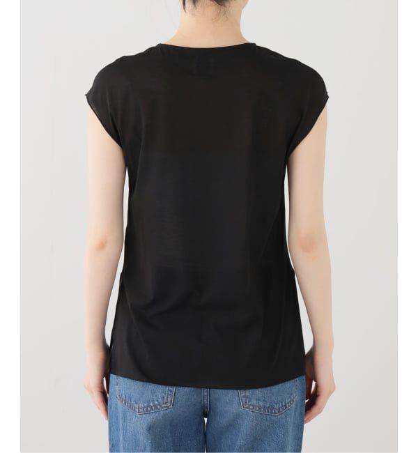 IENA「GGG/ジージージー Side Slit French Sleeve T Tシャツ 02-01-1852」|Tシャツ・カットソー|