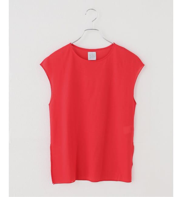 IENA「GGG/ジージージー Side Slit French Sleeve T Tシャツ 02-01-1852」|Tシャツ・カットソー|レッド