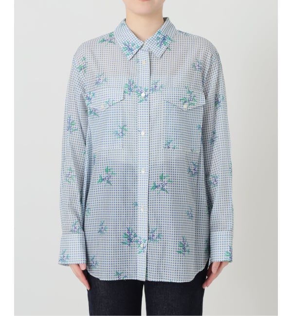 SLOBE IENA「《WEB限定/追加》Margaux Dereume &times; SLOBE cotton silk mix シャツ」|シャツ・ブラウス|