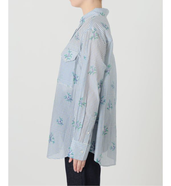 SLOBE IENA「《WEB限定/追加》Margaux Dereume &times; SLOBE cotton silk mix シャツ」|シャツ・ブラウス|