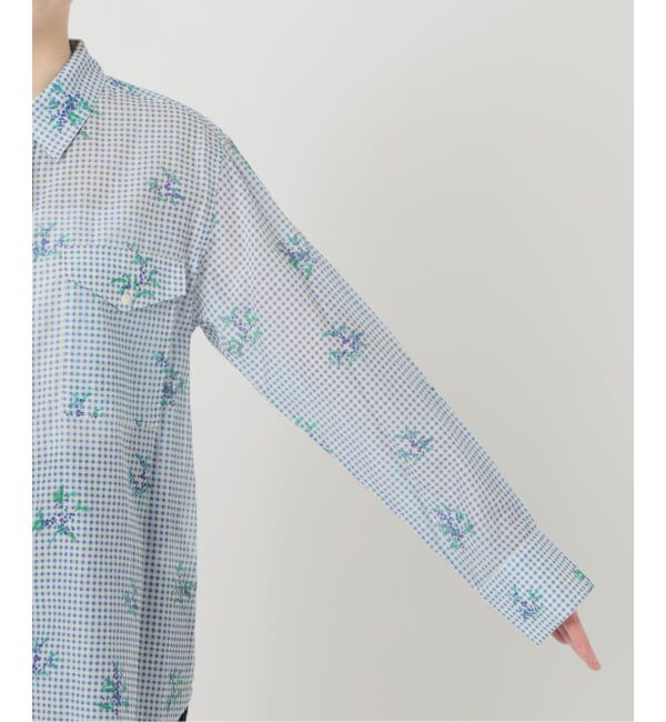 SLOBE IENA「《WEB限定/追加》Margaux Dereume &times; SLOBE cotton silk mix シャツ」|シャツ・ブラウス|
