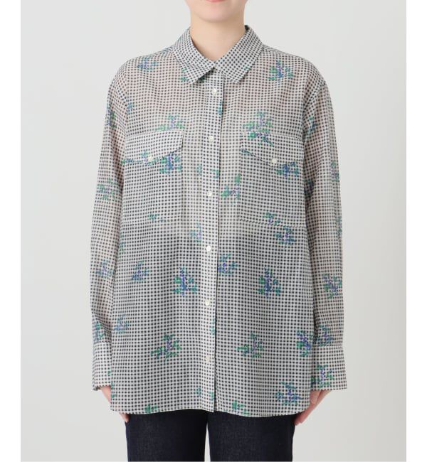 SLOBE IENA「《WEB限定/追加》Margaux Dereume &times; SLOBE cotton silk mix シャツ」|シャツ・ブラウス|