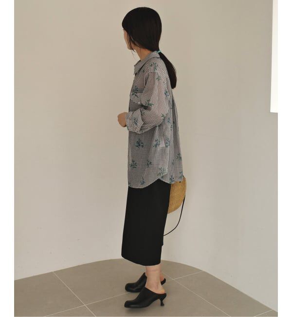 SLOBE IENA「《WEB限定/追加》Margaux Dereume &times; SLOBE cotton silk mix シャツ」|シャツ・ブラウス|