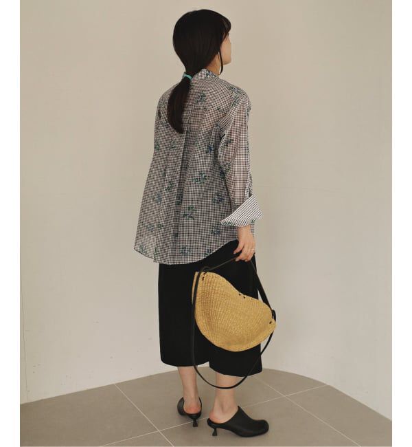 SLOBE IENA「《WEB限定/追加》Margaux Dereume &times; SLOBE cotton silk mix シャツ」|シャツ・ブラウス|
