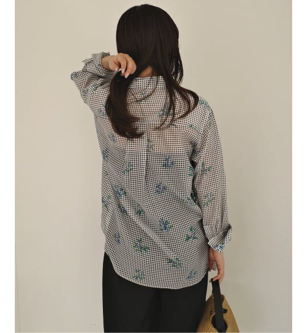 SLOBE IENA「《WEB限定/追加》Margaux Dereume &times; SLOBE cotton silk mix シャツ」|シャツ・ブラウス|