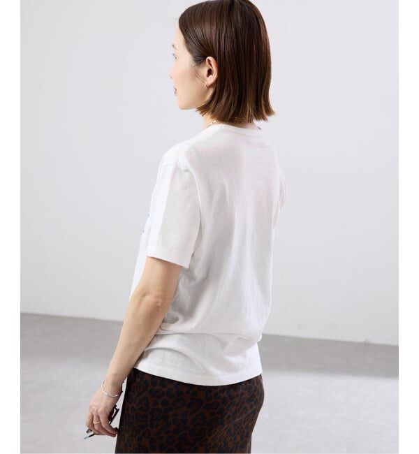 IENA「BLACK COTE D'AZUR ロゴTシャツ」|Tシャツ・カットソー|