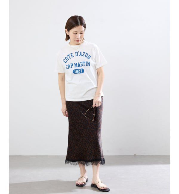 IENA「BLACK COTE D'AZUR ロゴTシャツ」|Tシャツ・カットソー|