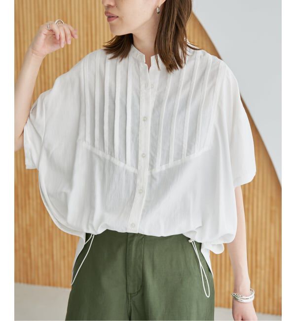 SLOBE IENA「《WEB・一部店舗限定》ピンタックスピンドルブラウス」|シャツ・ブラウス|