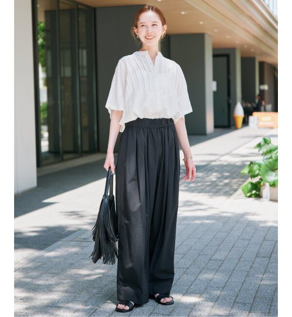 SLOBE IENA「《WEB・一部店舗限定》ピンタックスピンドルブラウス」|シャツ・ブラウス|