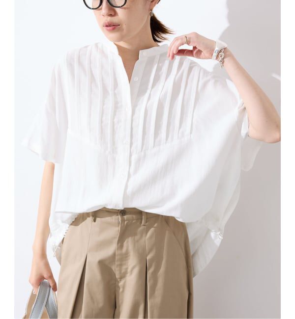 SLOBE IENA「《WEB・一部店舗限定》ピンタックスピンドルブラウス」|シャツ・ブラウス|