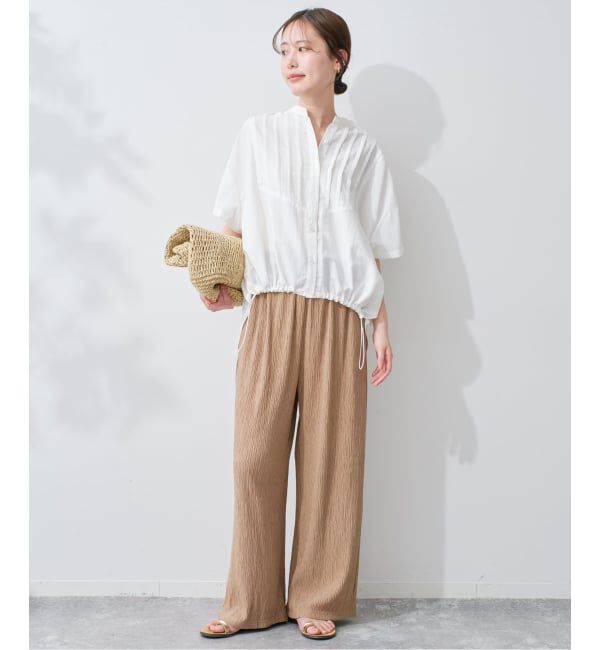 SLOBE IENA「《WEB・一部店舗限定》ピンタックスピンドルブラウス」|シャツ・ブラウス|