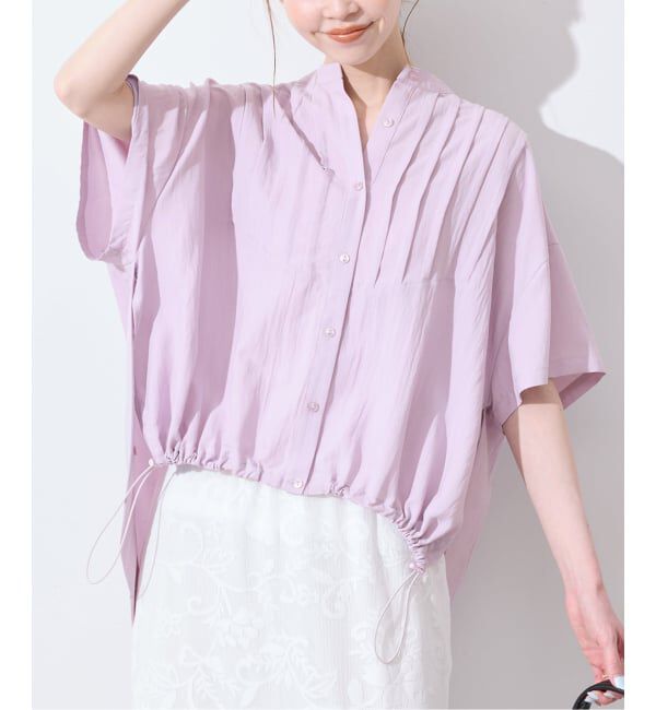 SLOBE IENA「《WEB・一部店舗限定》ピンタックスピンドルブラウス」|シャツ・ブラウス|