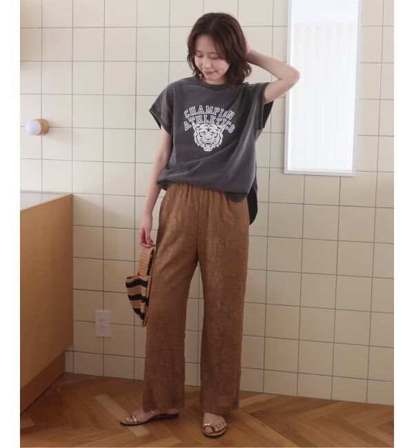 SLOBE IENA「Champion/チャンピオン SLOBE別注 フレンチスリーブロゴTシャツ」|Tシャツ・カットソー|