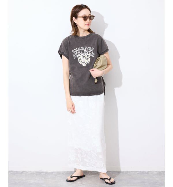 SLOBE IENA「Champion/チャンピオン SLOBE別注 フレンチスリーブロゴTシャツ」|Tシャツ・カットソー|