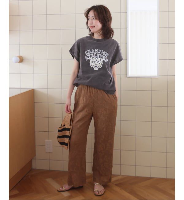 SLOBE IENA「Champion/チャンピオン SLOBE別注 フレンチスリーブロゴTシャツ」|Tシャツ・カットソー|
