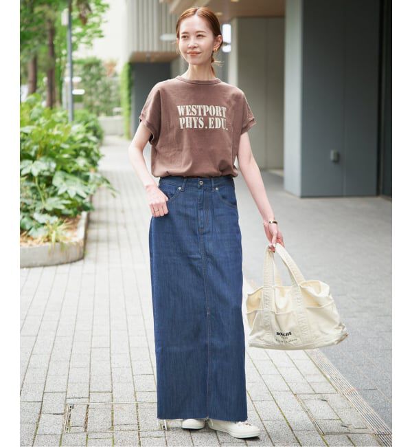 SLOBE IENA「Champion/チャンピオン SLOBE別注 フレンチスリーブロゴTシャツ」|Tシャツ・カットソー|