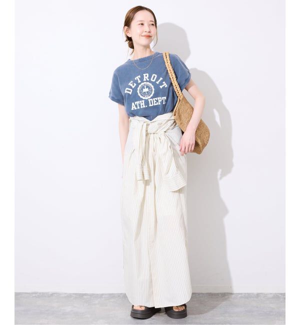 SLOBE IENA「Champion/チャンピオン SLOBE別注 フレンチスリーブロゴTシャツ」|Tシャツ・カットソー|