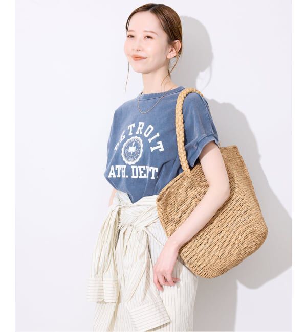 SLOBE IENA「Champion/チャンピオン SLOBE別注 フレンチスリーブロゴTシャツ」|Tシャツ・カットソー|