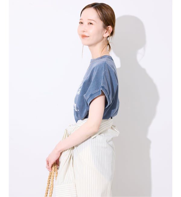 SLOBE IENA「Champion/チャンピオン SLOBE別注 フレンチスリーブロゴTシャツ」|Tシャツ・カットソー|