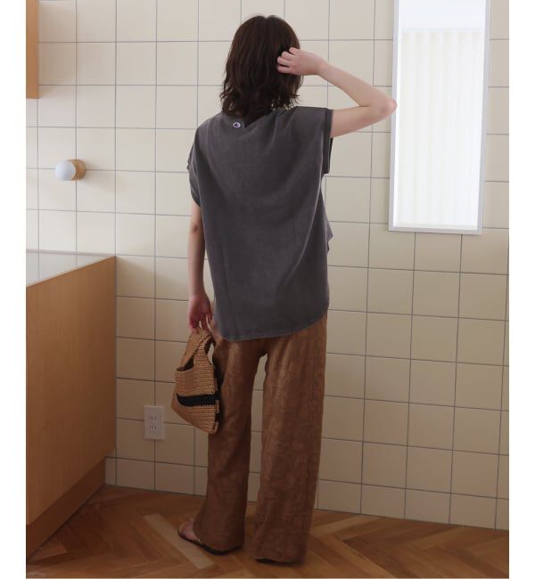 SLOBE IENA「Champion/チャンピオン SLOBE別注 フレンチスリーブロゴTシャツ」|Tシャツ・カットソー|