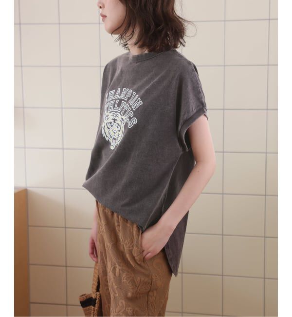 SLOBE IENA「Champion/チャンピオン SLOBE別注 フレンチスリーブロゴTシャツ」|Tシャツ・カットソー|