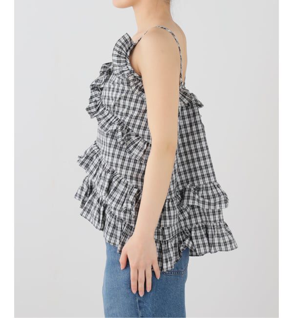SLOBE IENA「OURSaaLTY/アワーソルティ Ann check frill bustier」|その他|