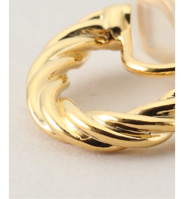 SLOBE IENA「LAPUIS/ラピュイ Twist Hoop イヤリング 254-220109」|イヤリング|