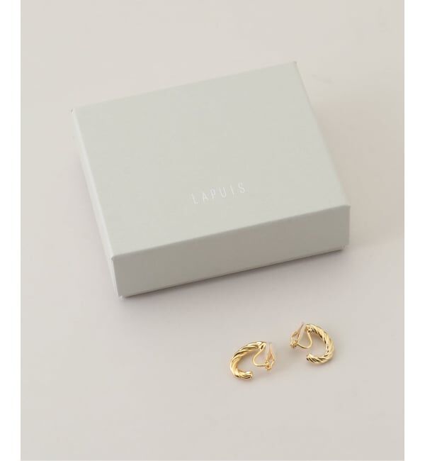 SLOBE IENA「LAPUIS/ラピュイ Twist Hoop イヤリング 254-220109」|イヤリング|