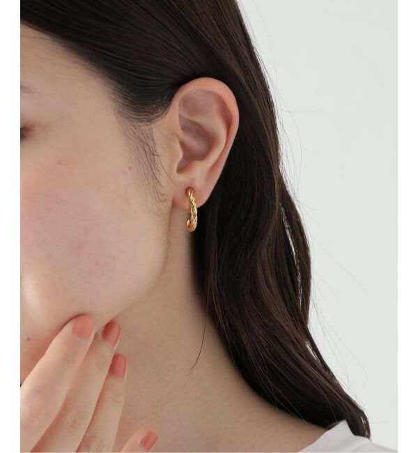 SLOBE IENA「LAPUIS/ラピュイ Twist Hoop イヤリング 254-220109」|イヤリング|