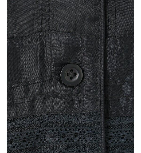 SLOBE IENA「crinkle crinkle crinkle SLOBE別注  tuck lace open collar シャツ」|シャツ・ブラウス|