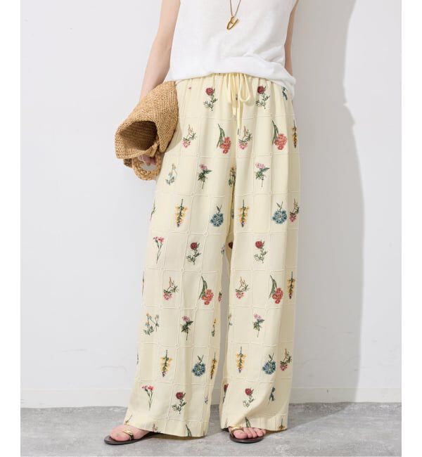SLOBE IENA「embroideryメッシュパンツ」|その他|