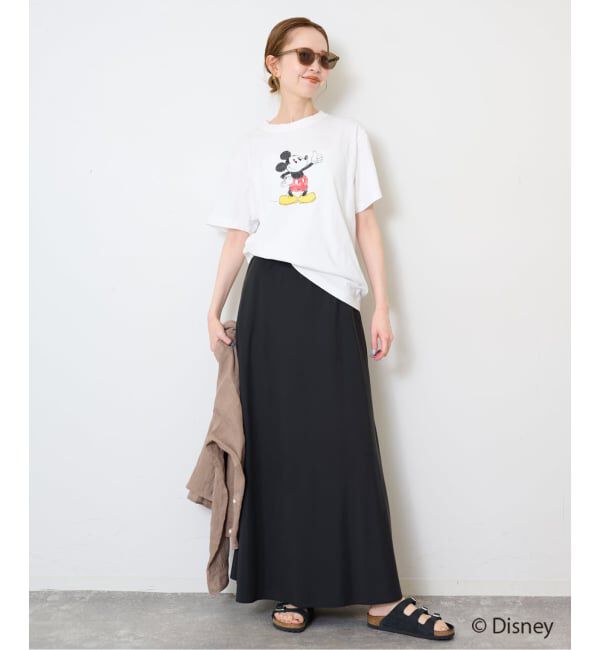 SLOBE IENA「+81BRANCA/ハチイチブランカ SLOBE別注 ミッキー Tシャツ1」|Tシャツ・カットソー|